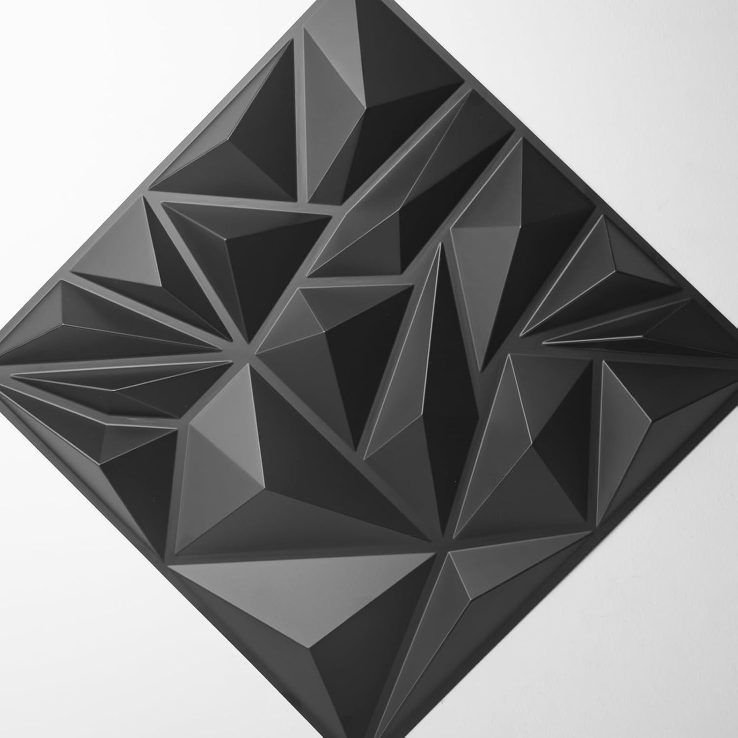33-Pack 3D Wall Panels for Interior Wall Decor, Modern Diamond Textured Accen…