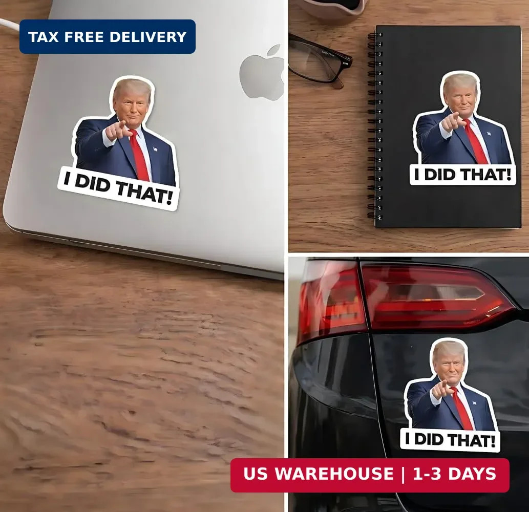 Trump I Did that Stickers Anti-Trump Stickers 100pcs 3 Designs, Waterproof Decal