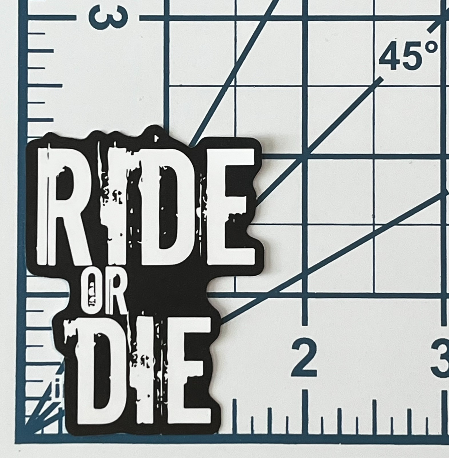 Ride or Die Vinyl Sticker Motorcycle Biker Decal Funny Helmet Toolbox Moto Art