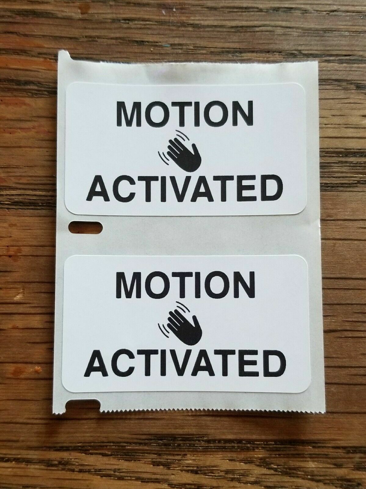 "VOICE / MOTION ACTIVATED" 25-1000 Pack Stickers Gag prank sticker