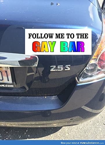 10x Gay Pride Rainbow Bumper Sticker Magnets, Reusable, 7.8"x3.1"