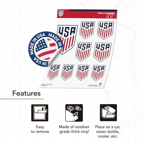 US Soccer Sticker USMNT United States Men's National Team Decal Vinyl Laptop