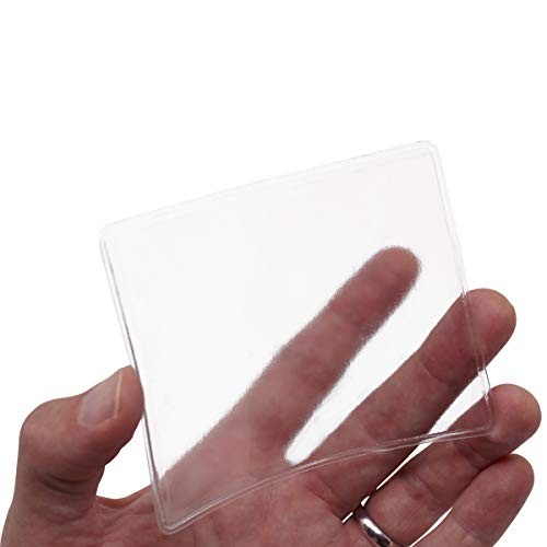– Parking Permit Holder for Car Windshield – Clear Adhesive Parking Tag 2 Pack