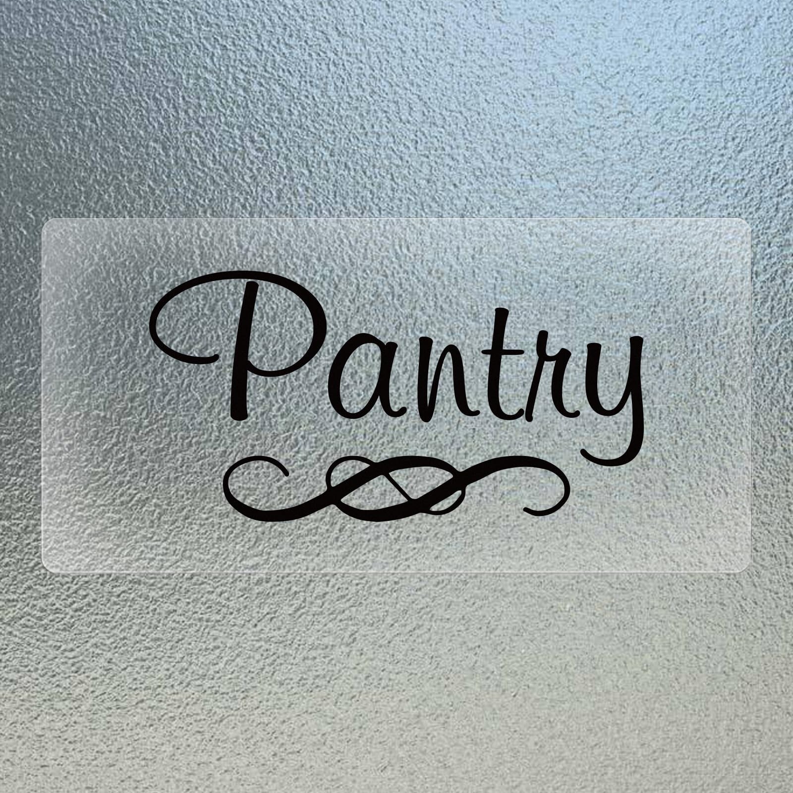 Pantry Room Sticker 10 × 5 Inches Vinyl Self-Adhesive Wall Art Decal Trendy