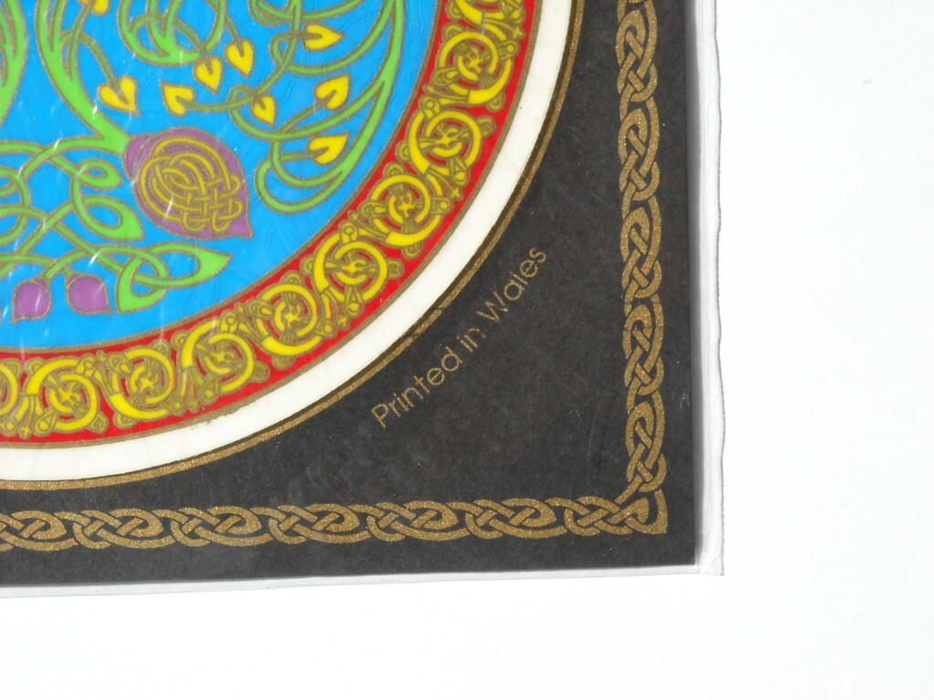 VINTAGE CELTIC SPANGLES WINDOW STICKER INK ENTERPRISES PRINTED IN WALES SEALED