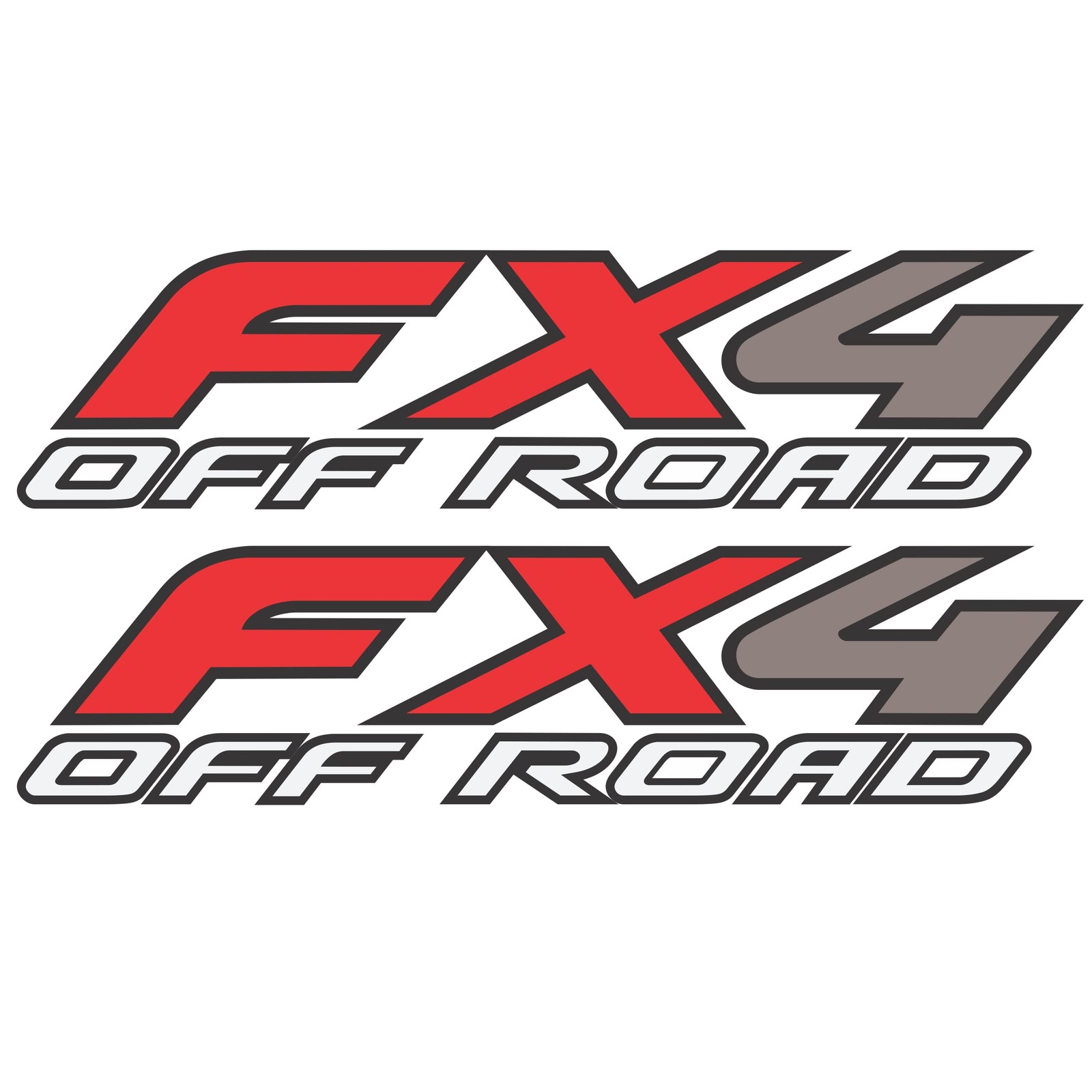 GOLD HOOK FX4 Off Road Decals Compatible with Ford F-150 4" x 16.5", Gold