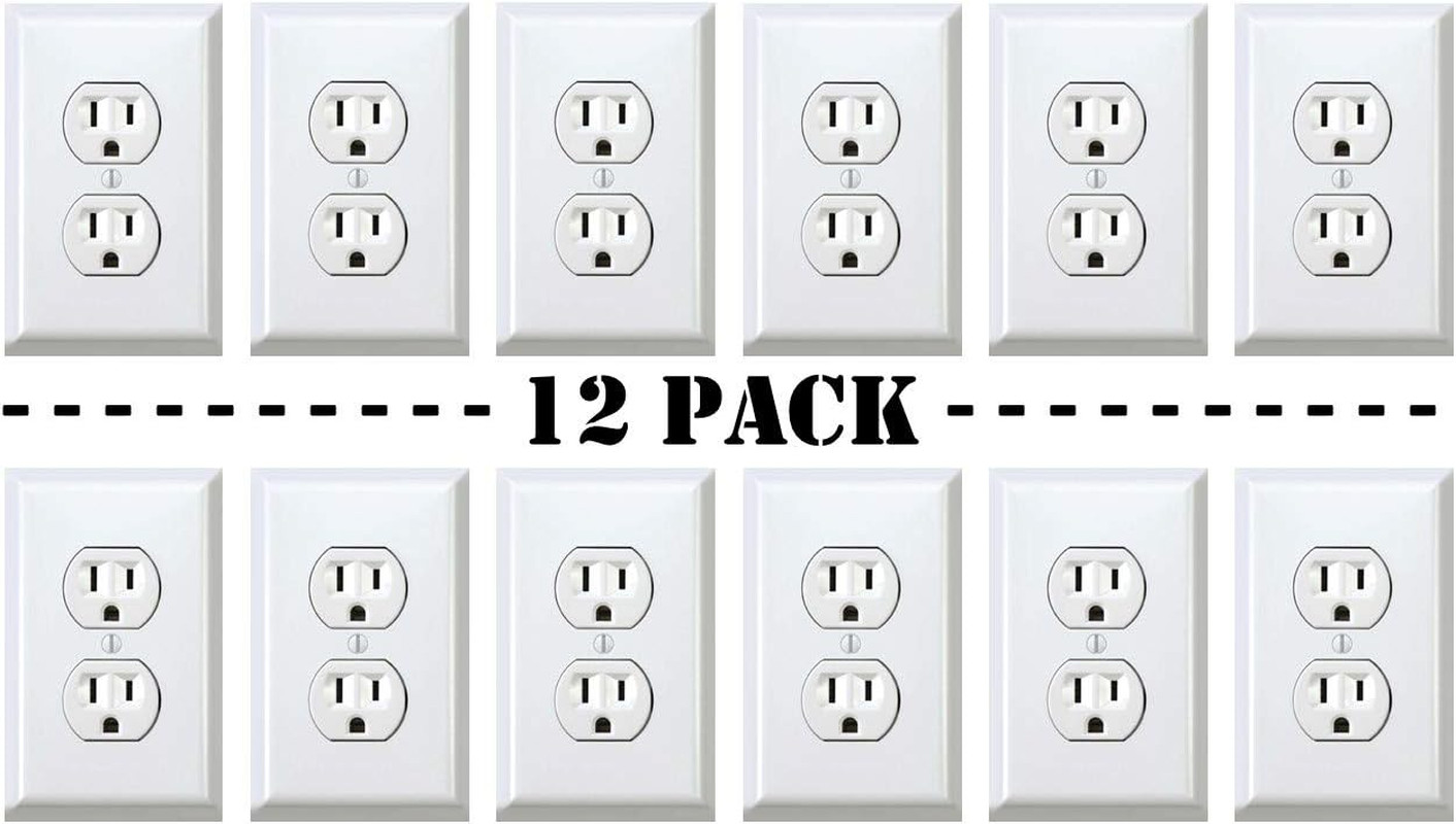 Fake Outlet Stickers Prank – Airport Wall Sockets – 12 Pack – Funny Electrical P