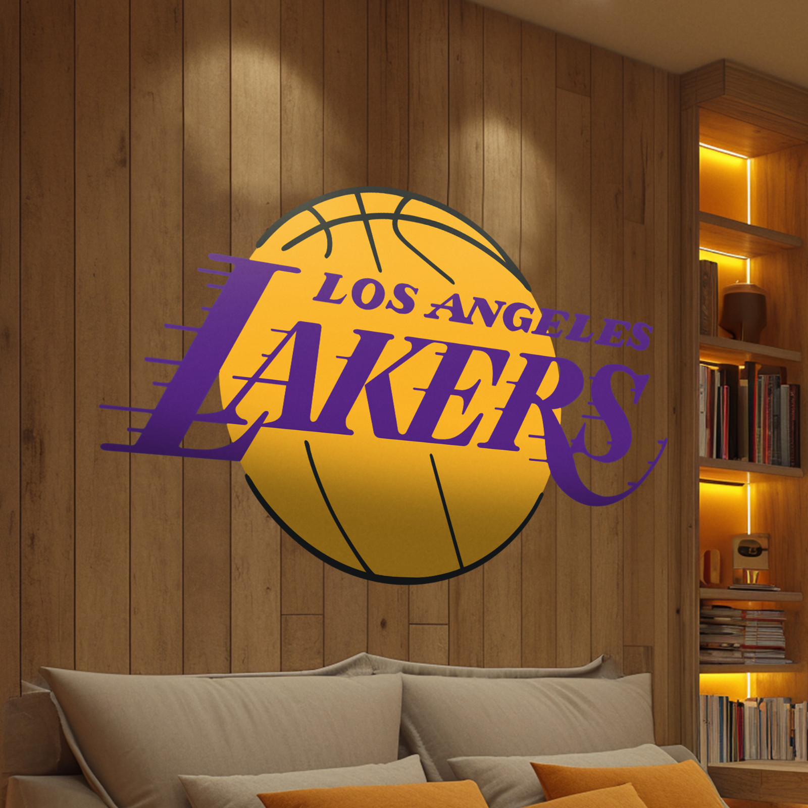 Los Angeles Lakers Wall Decal – NBA Series – Wall Decal for Room Decorations