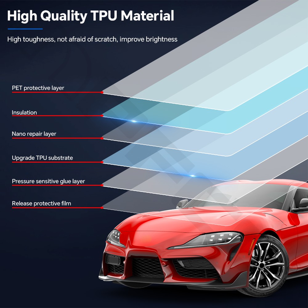 For Toyota GR Supra 2019-2023 Full Car Precut Paint Protection Film Clear PPF