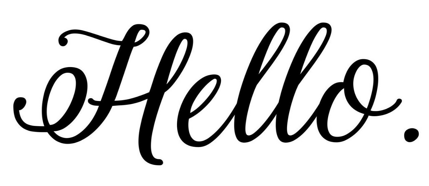 HELLO – Vinyl Sticker – Front Door Porch Greeting Wall – Die Cut Decal