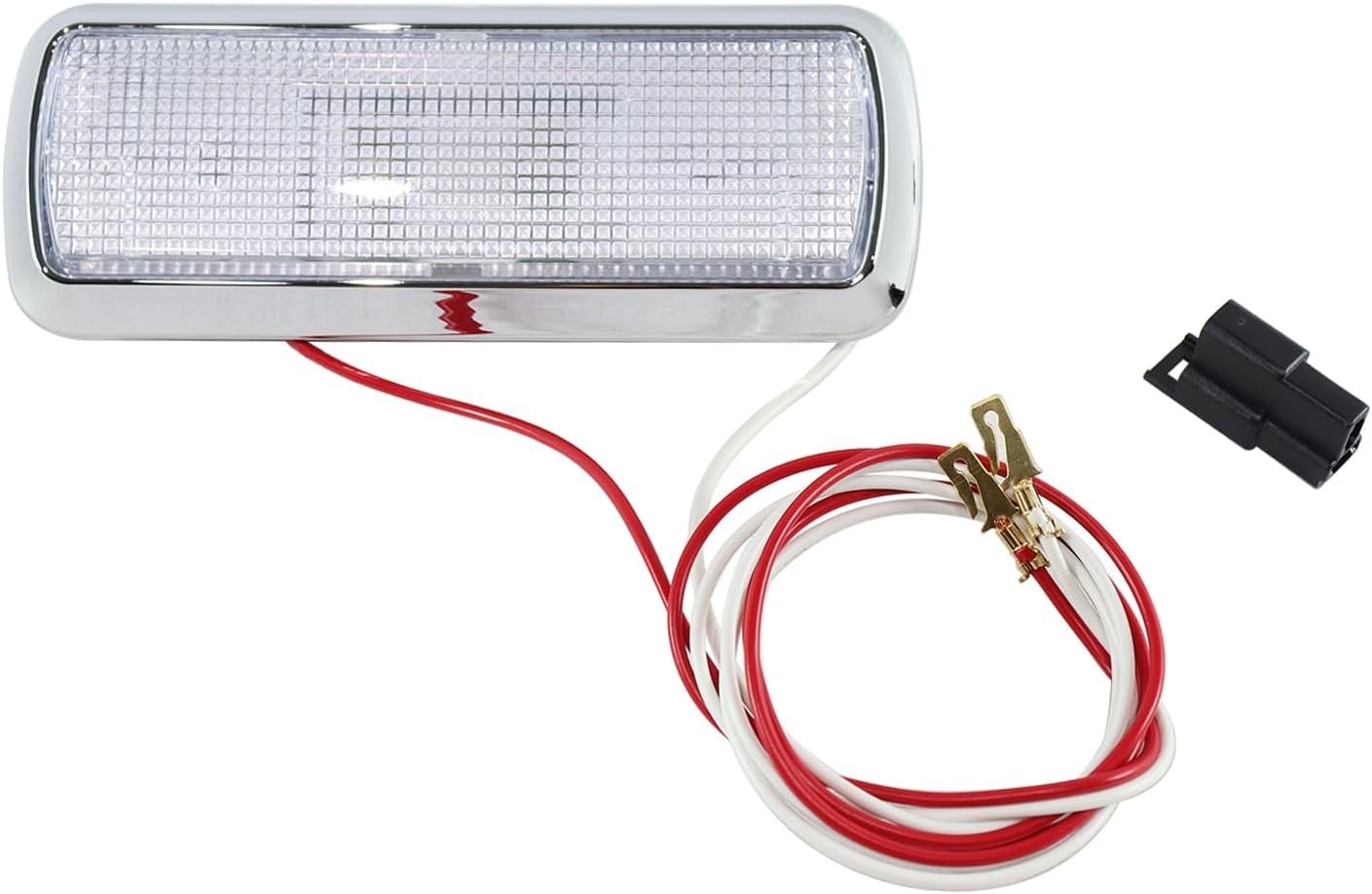 Chrome Interior Dome Lamp Inside Cab Light Clear Lens Compatible with 1960-1972