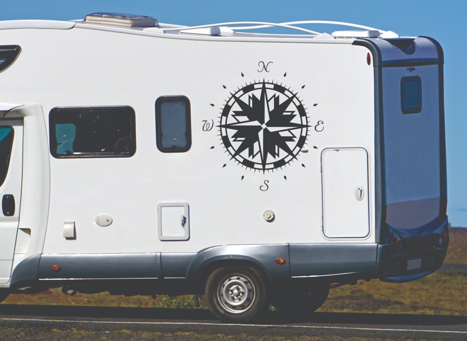 Vinyl Decal Compass Style #3 Transfer Sticker For Walls Vehicle RV Premium Vinyl