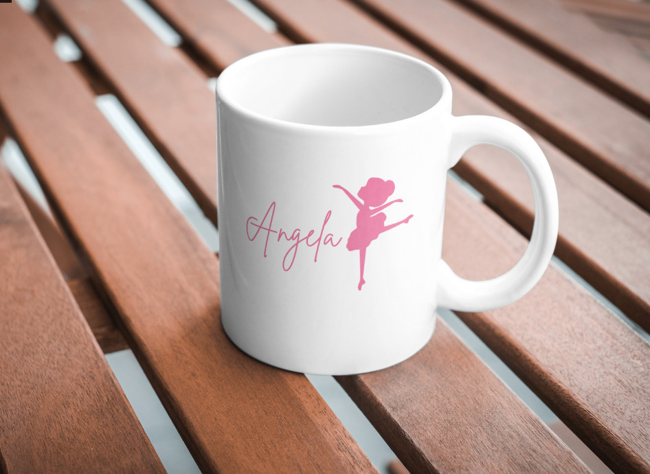 customized dancer ballerina sticker decal wall or cup girl dance