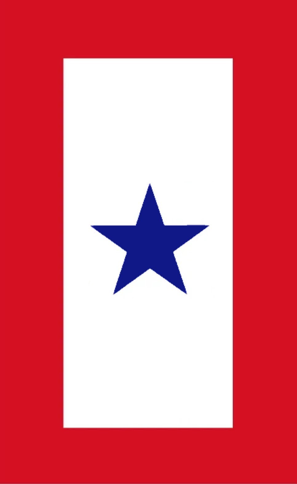 1 Blue Star Service Banner Flag 4" Sticker Decal (size in height)