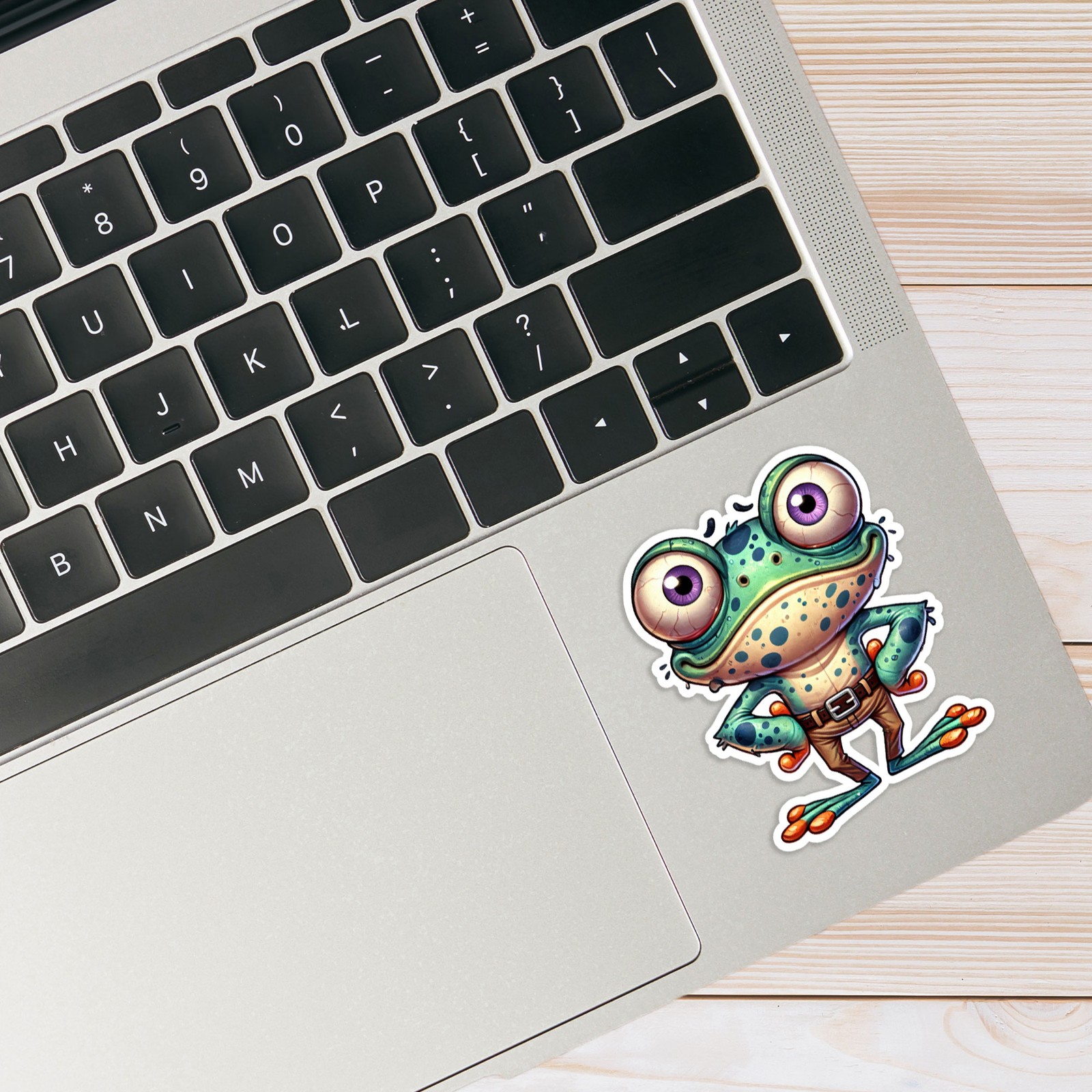 Funny Frog in Pants – Vinyl Decal Sticker – Car Window Laptop – #487
