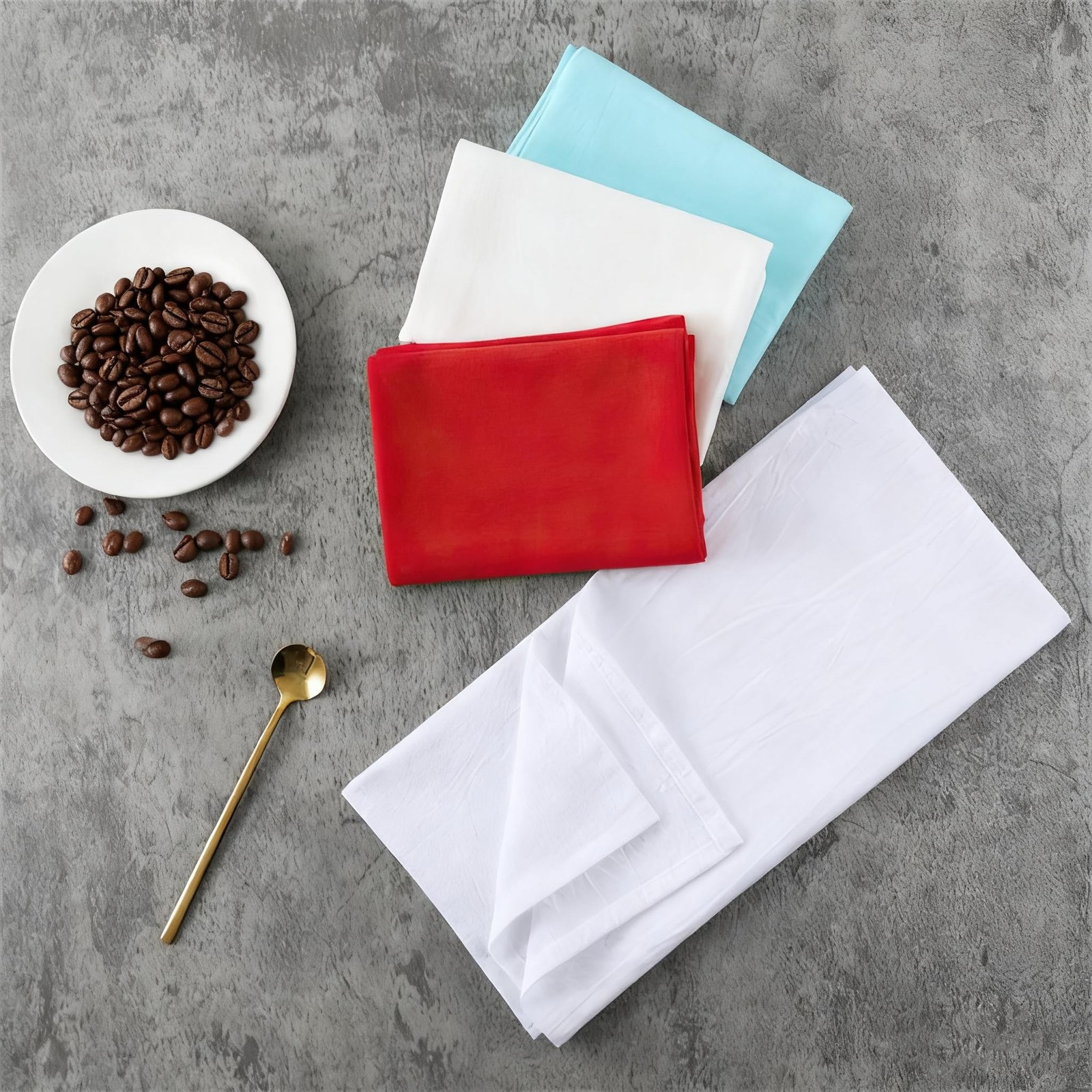 100% Cotton Flour Sack Dishcloths, Pack of 6, Highly Absorbent Kitchen Towels…