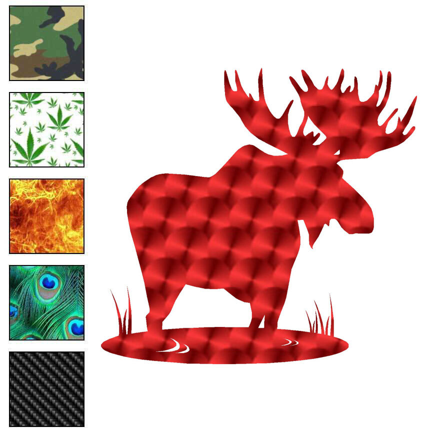 Moose Pond, Vinyl Decal Sticker, 40 Patterns & 3 Sizes, #6344