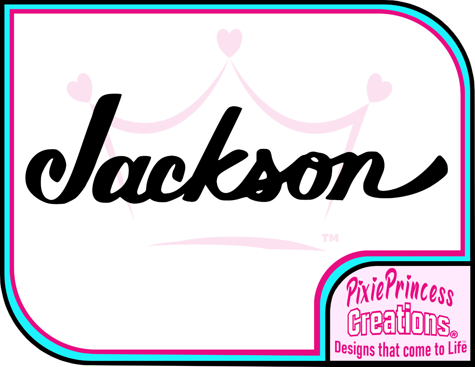Jackson Guitar Bass Logo A Vinyl Sticker Amp Display Store Wall Window Music