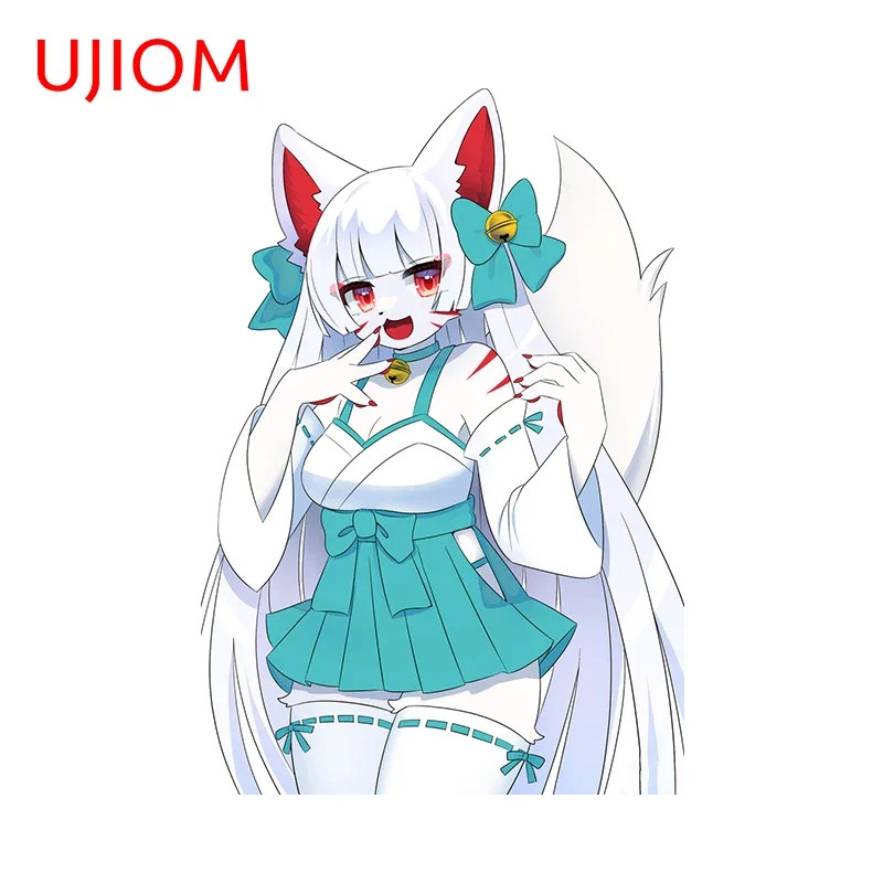 UJIOM Creative Furry Girls Wall Stickers Long Tails Personal Kitchen Furniture