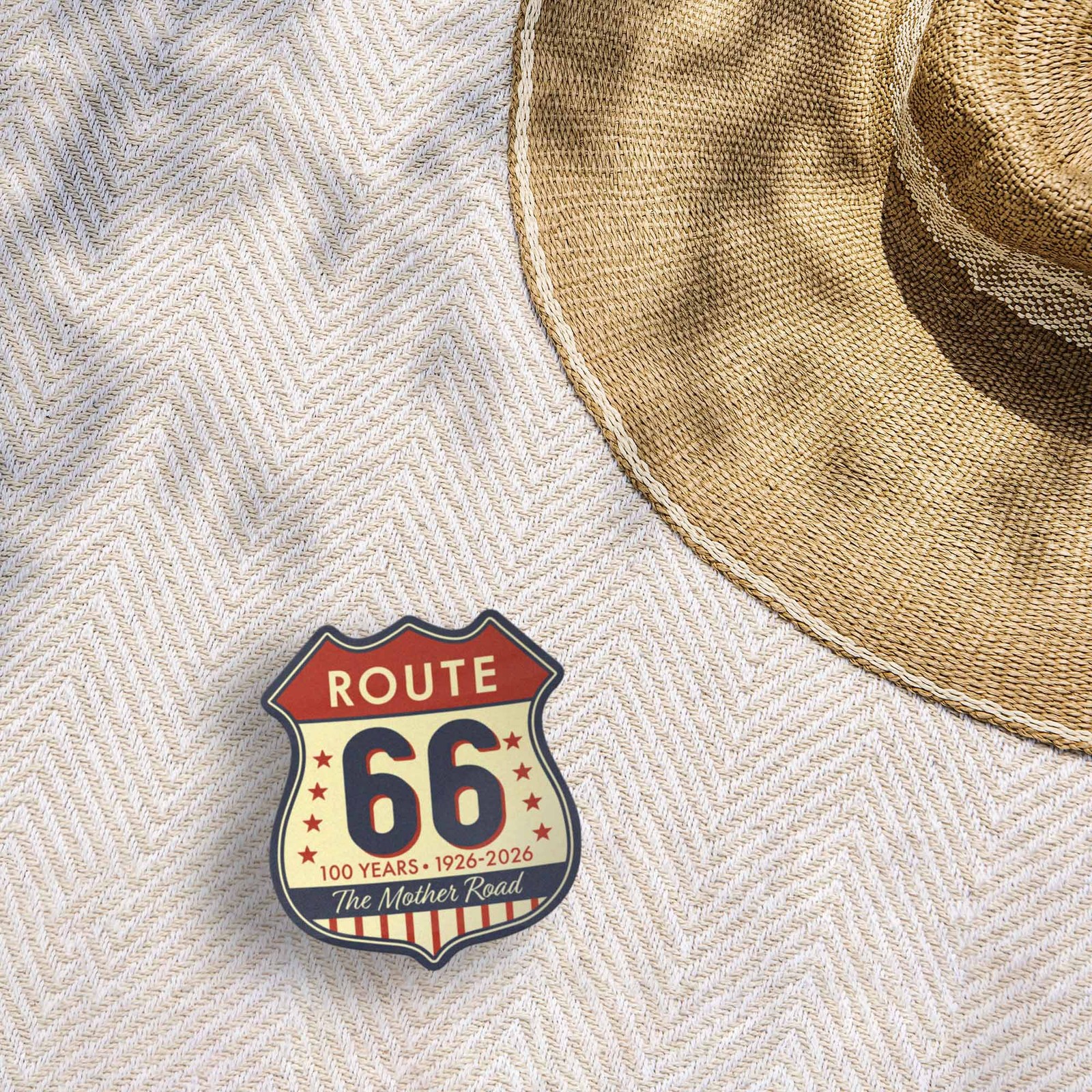 100th Anniversary Route 66 Sticker – The Mother Road Highway Sign
