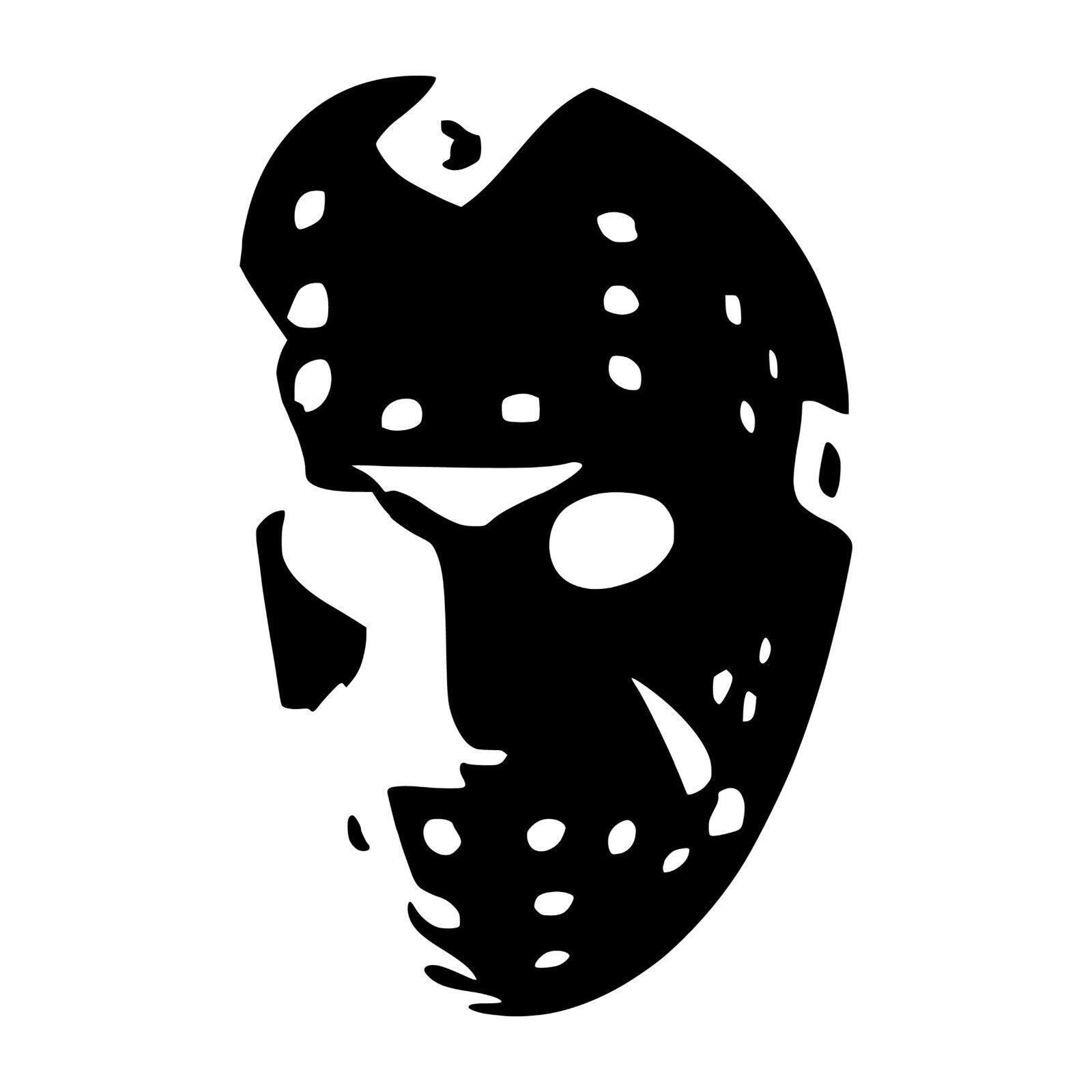 Jason Mask Vinyl Decal Die Cut
