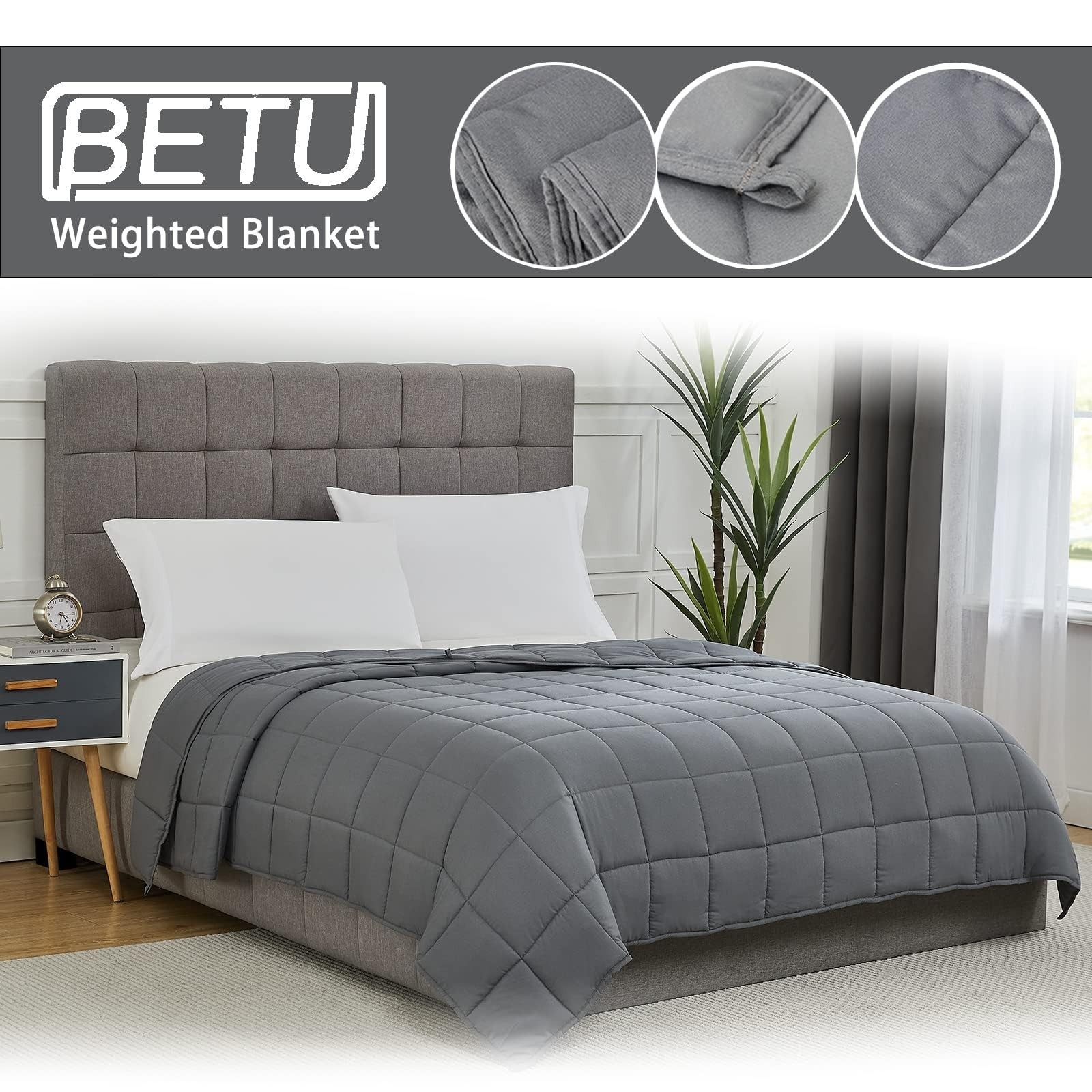 Weighted Blanket for Adults 20lbs, 88"x104", King Size Cooling Heavy Throw Bl…