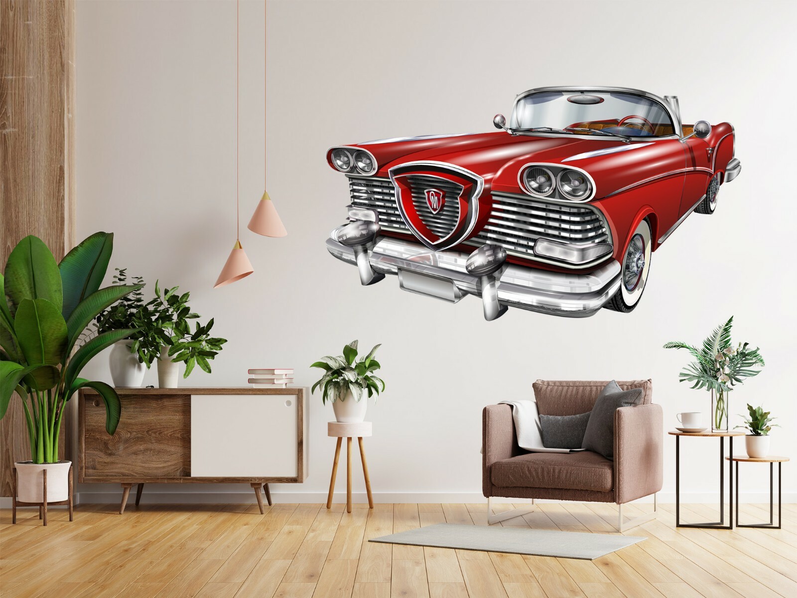 3D Metal Front G265 Car Wallpaper Mural Poster Transport Wall Stickers Honey