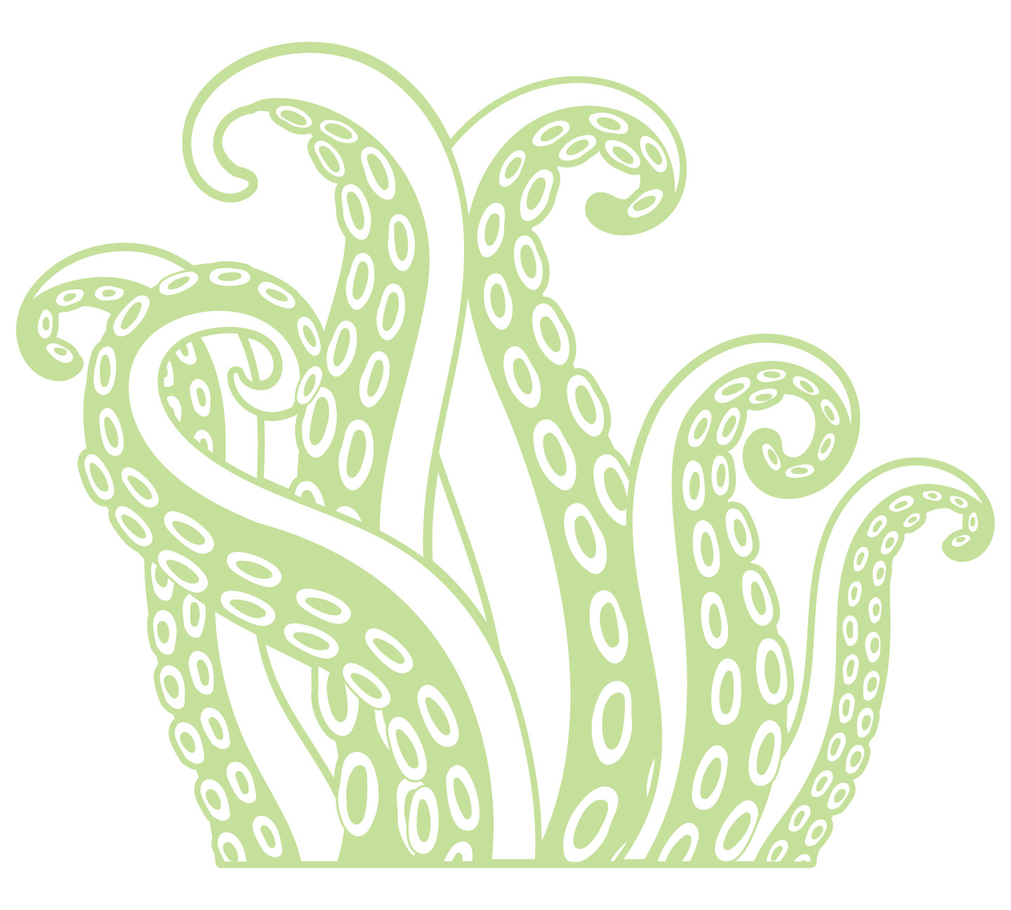 Kids Bedroom Living Room Kraken Squid Arms Marine Creature Vinyl Wall Art Decal