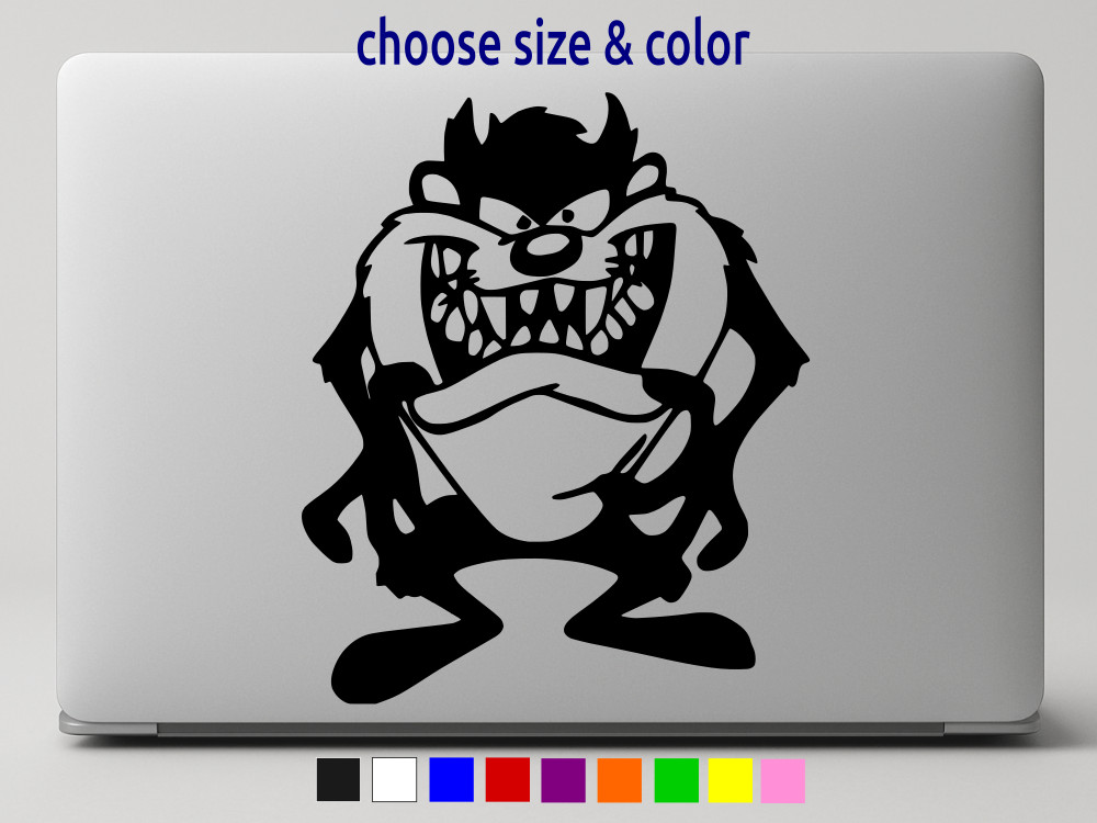 TAZ Tasmanian Devil Looney Tunes Vinyl Decal Car Wall Sticker CHOOSE SIZE COLOR