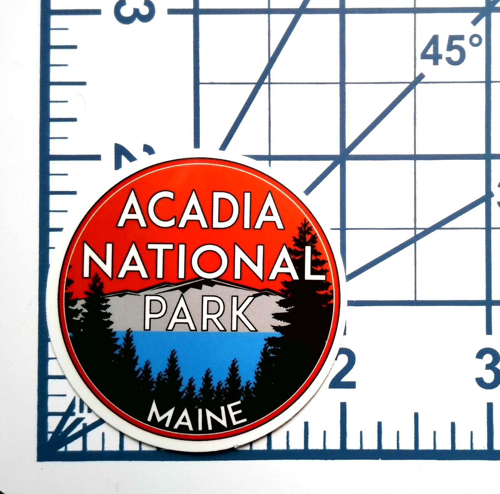 Acadia National Park Maine Sticker Vinyl Die Cut Scrapbooking Travel Journal