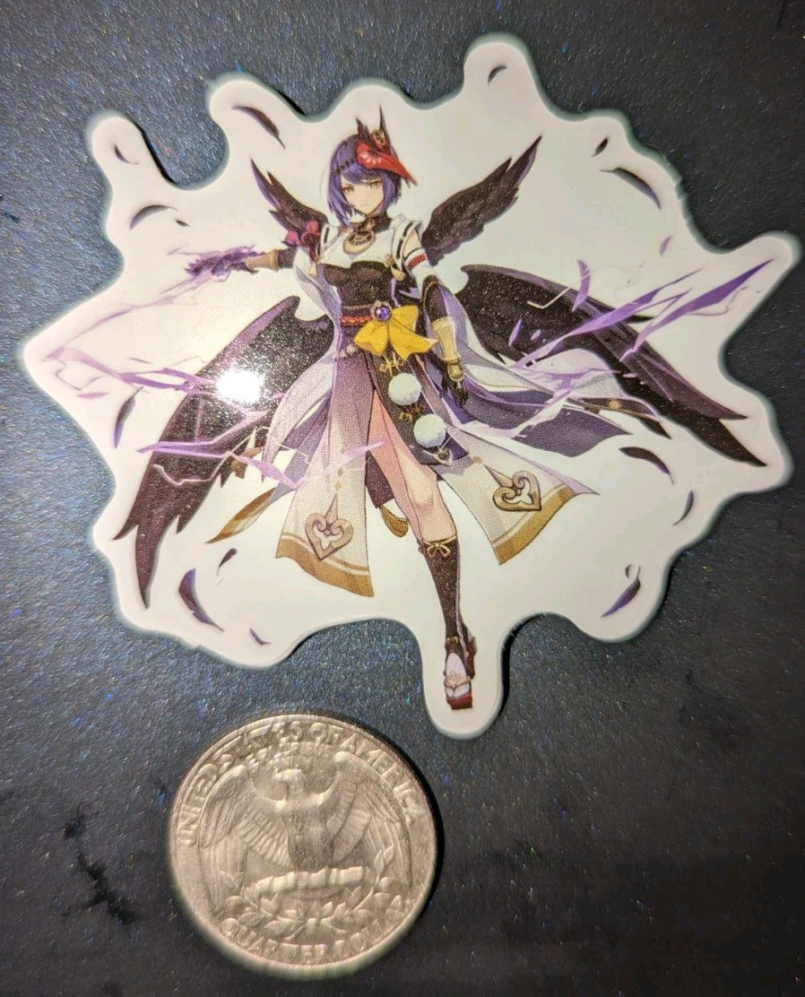Ganyu Hu tao Genshin Impact Anime Sticker Adhesive Decal Wall Phone Decor