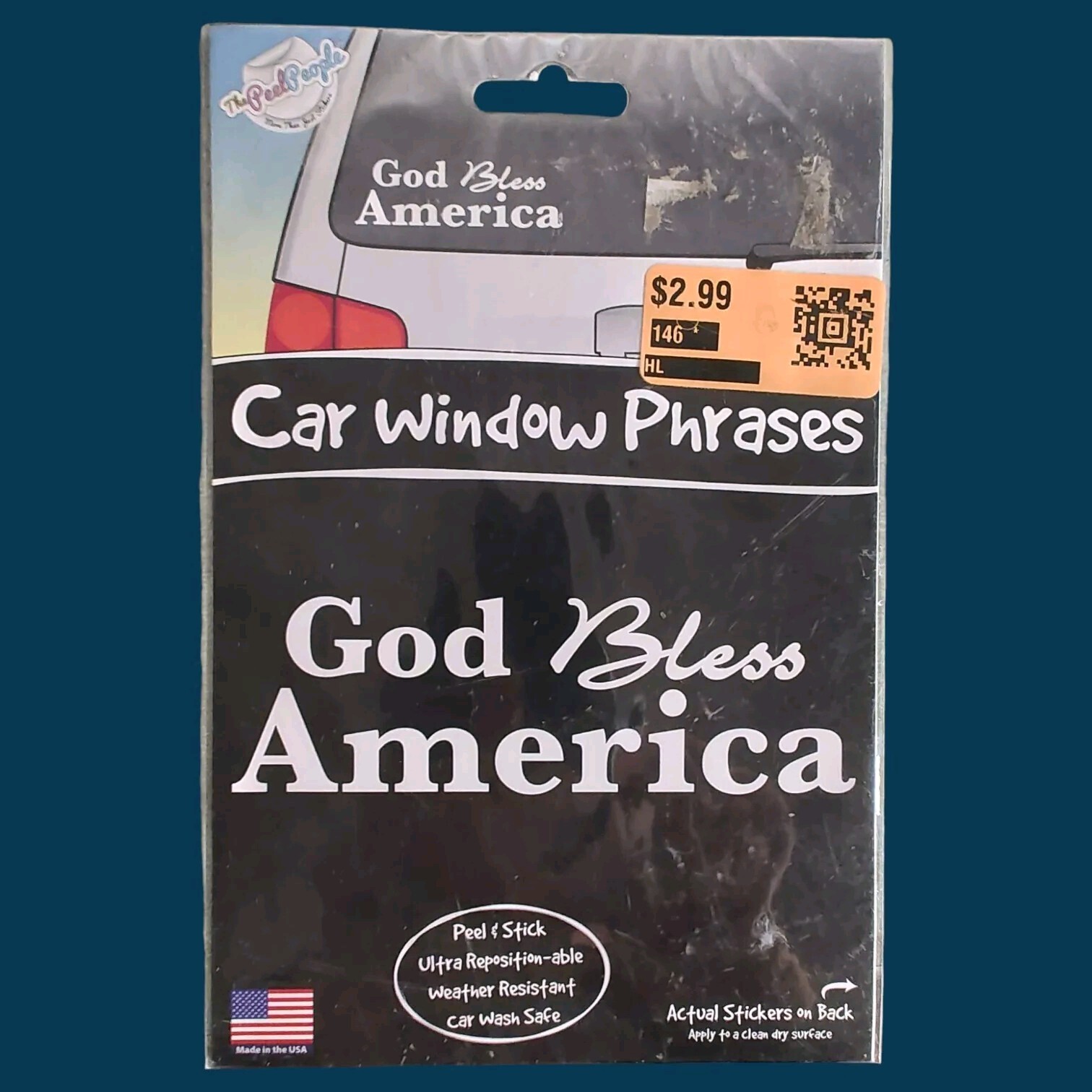 The Peel People Stick Figure GOD BLESS AMERICA
