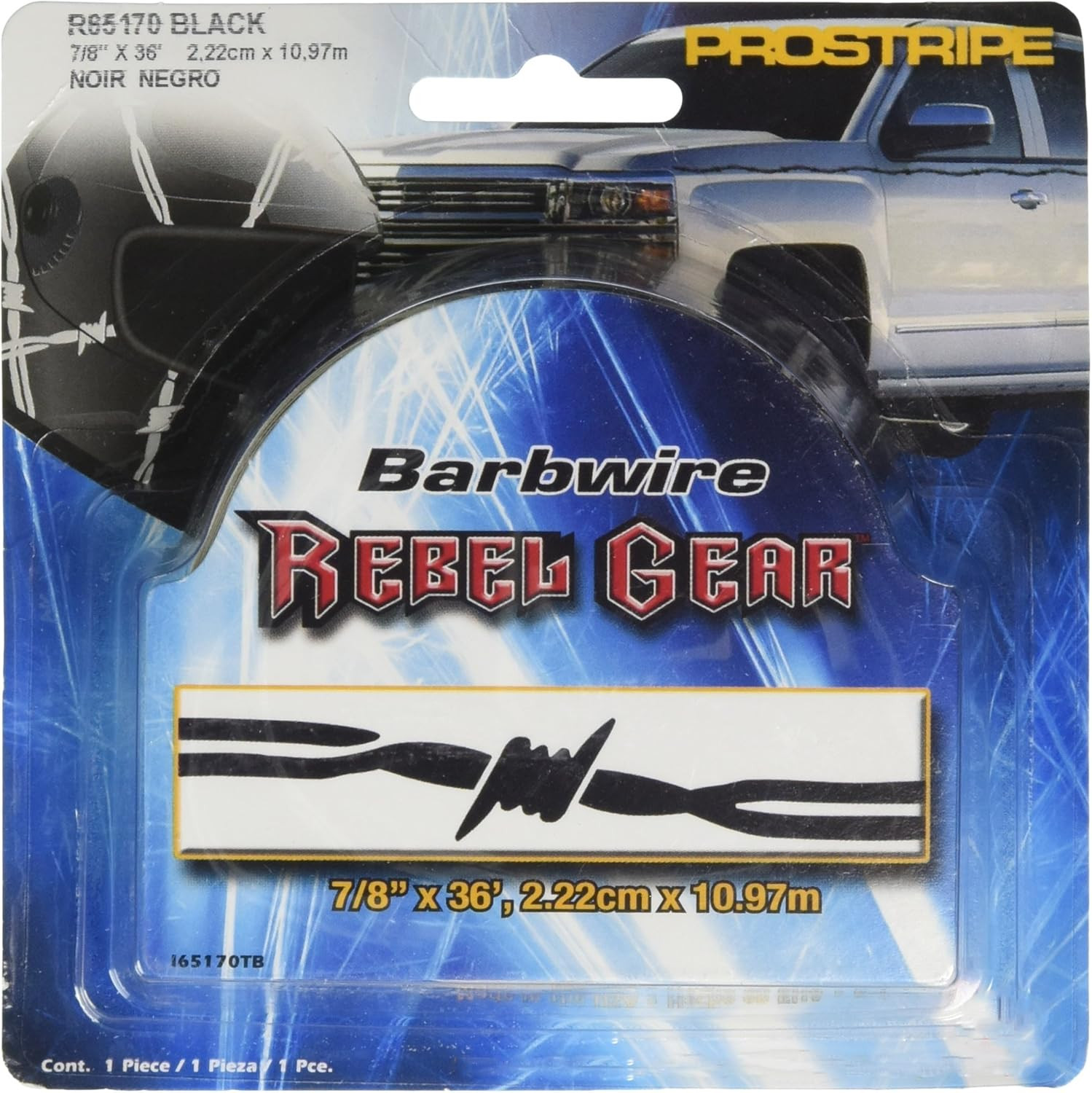 Vinyl Pinstripe Tape Rebel Gear Stripe Black Car Body Trim Decal Exterior