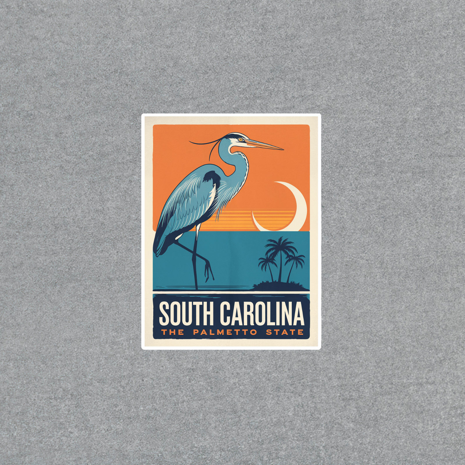 South Carolina The Palmetto State Retro Travel sticker Sticker Decal #3435