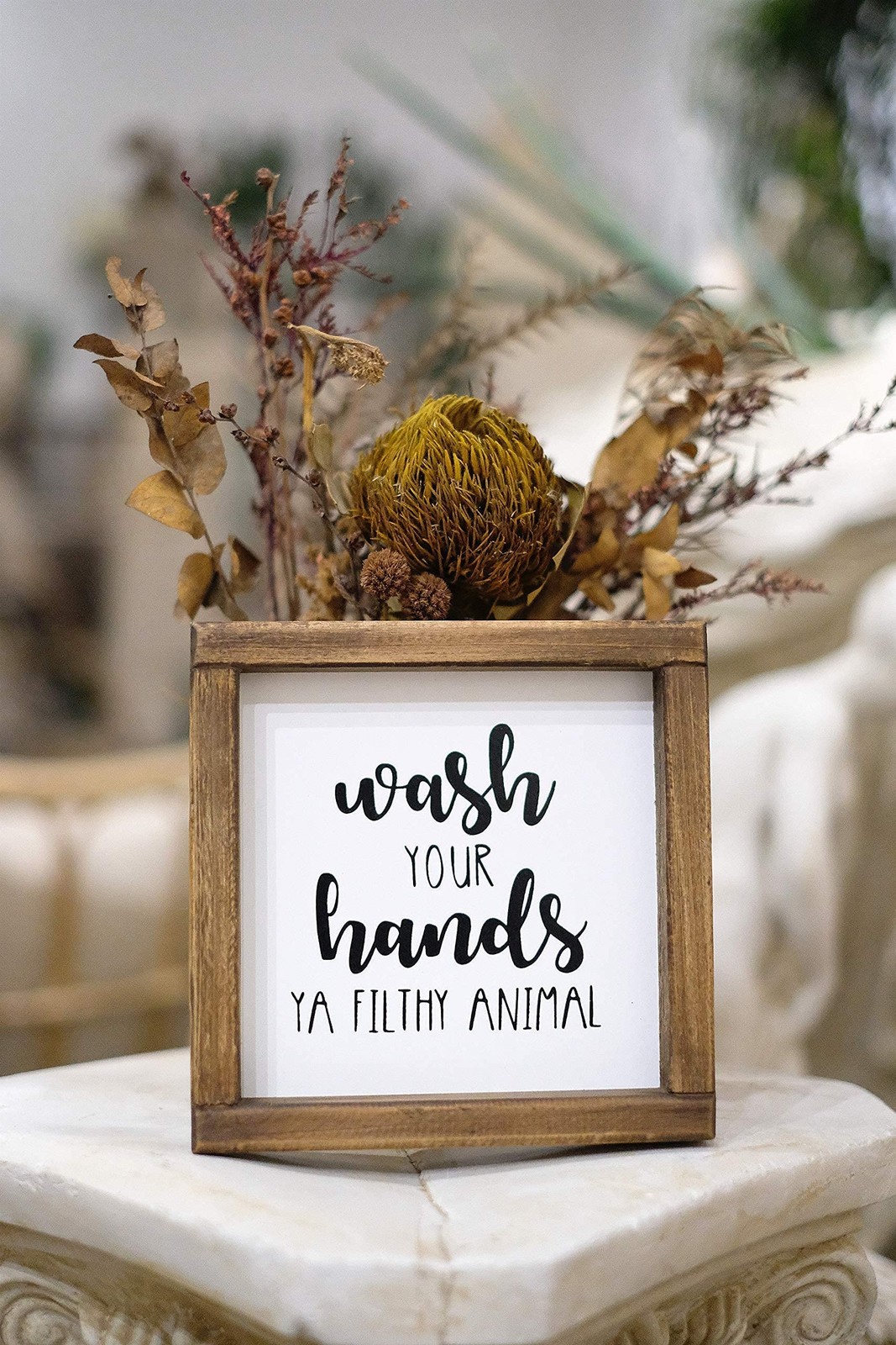 Lavender Inspired Wash Your Hands Ya Filthy Animal Sign-Funny Signs for Half …