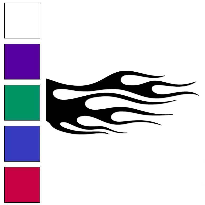 Flames Fire, Vinyl Decal Sticker, Multiple Colors & Sizes #7360