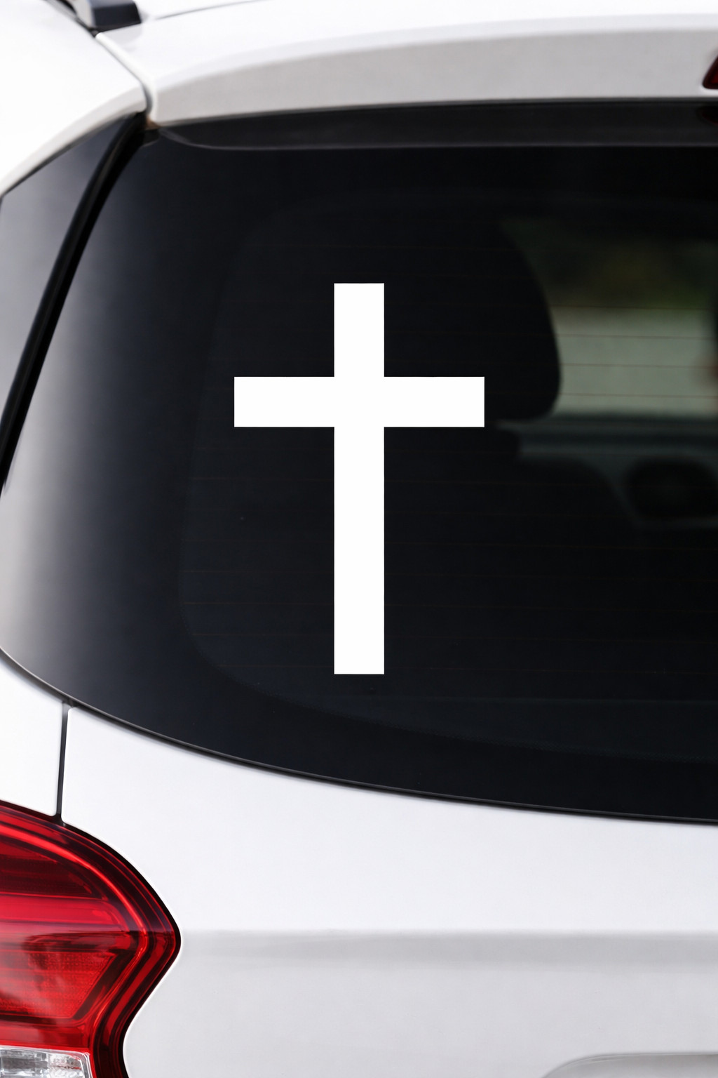 Christian Cross Vinyl Decal Sticker – Jesus Christ Religious Car Window