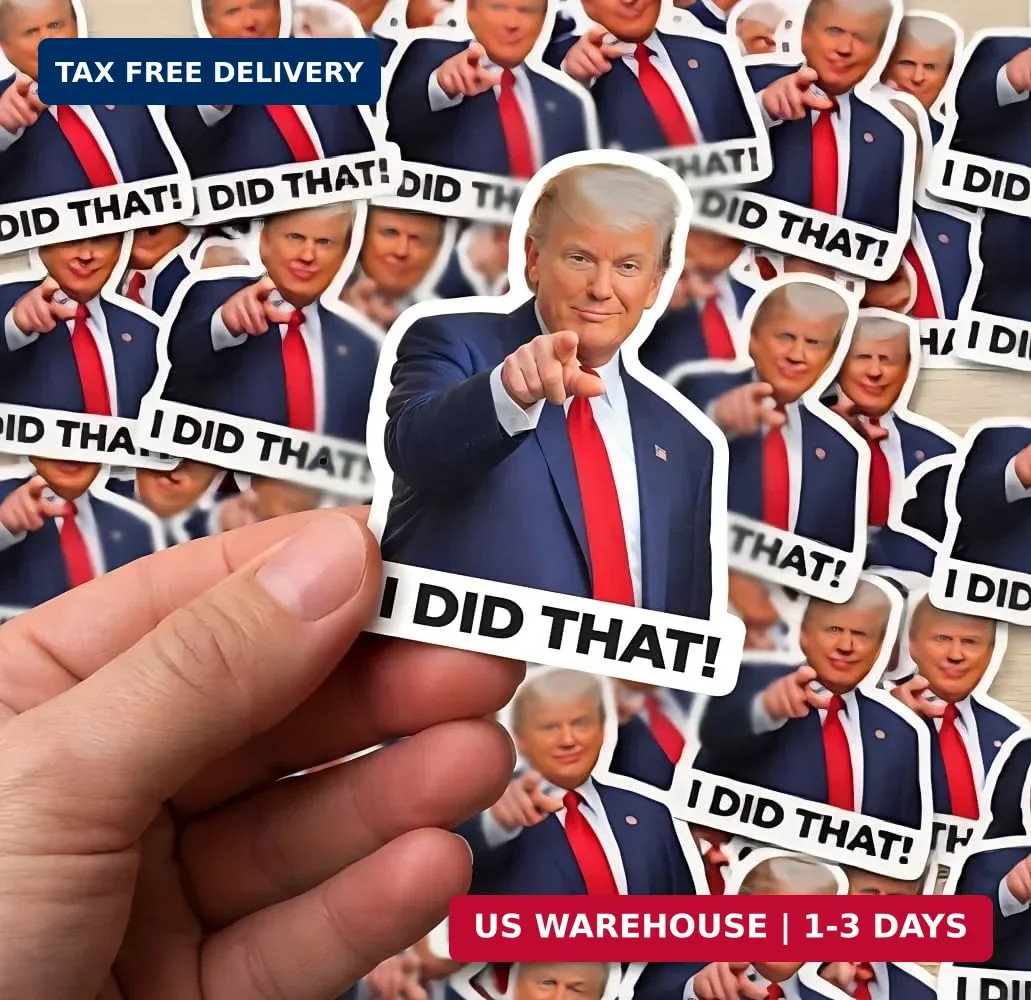 Trump I Did that Stickers Anti-Trump Stickers 100pcs 3 Designs, Waterproof Decal
