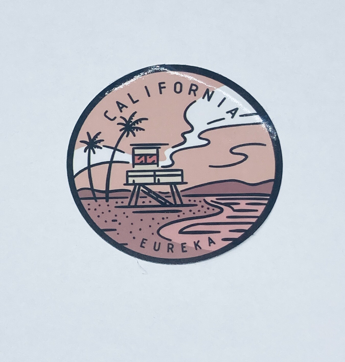 California State Motto Sticker Eureka Art Decal Vinyl Country Souvenir Tc6