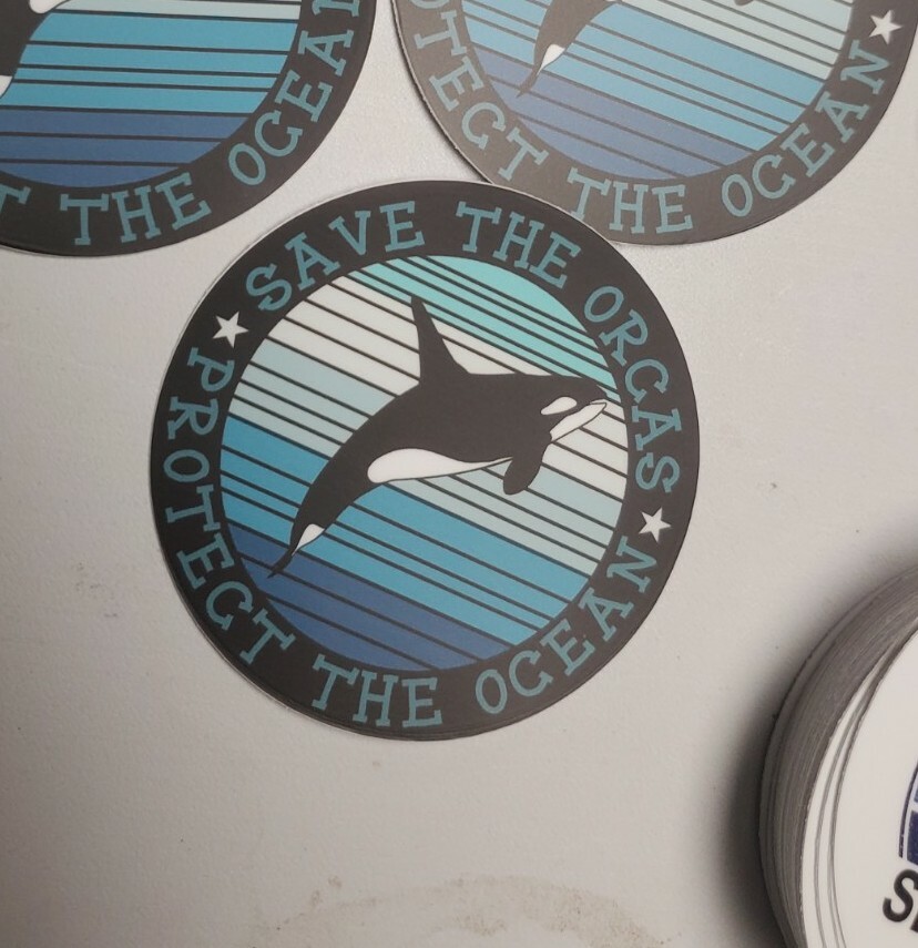 SAVE THE WHALES 🐋 STICKERS VARIETY PACK OF THREE