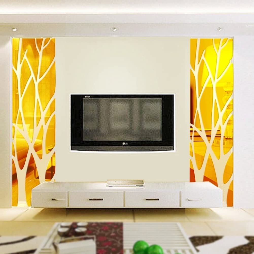 Family Tree Wall Decor Mirror Wall Art 3D DIY Acrylic Decorative Mirror Wall …