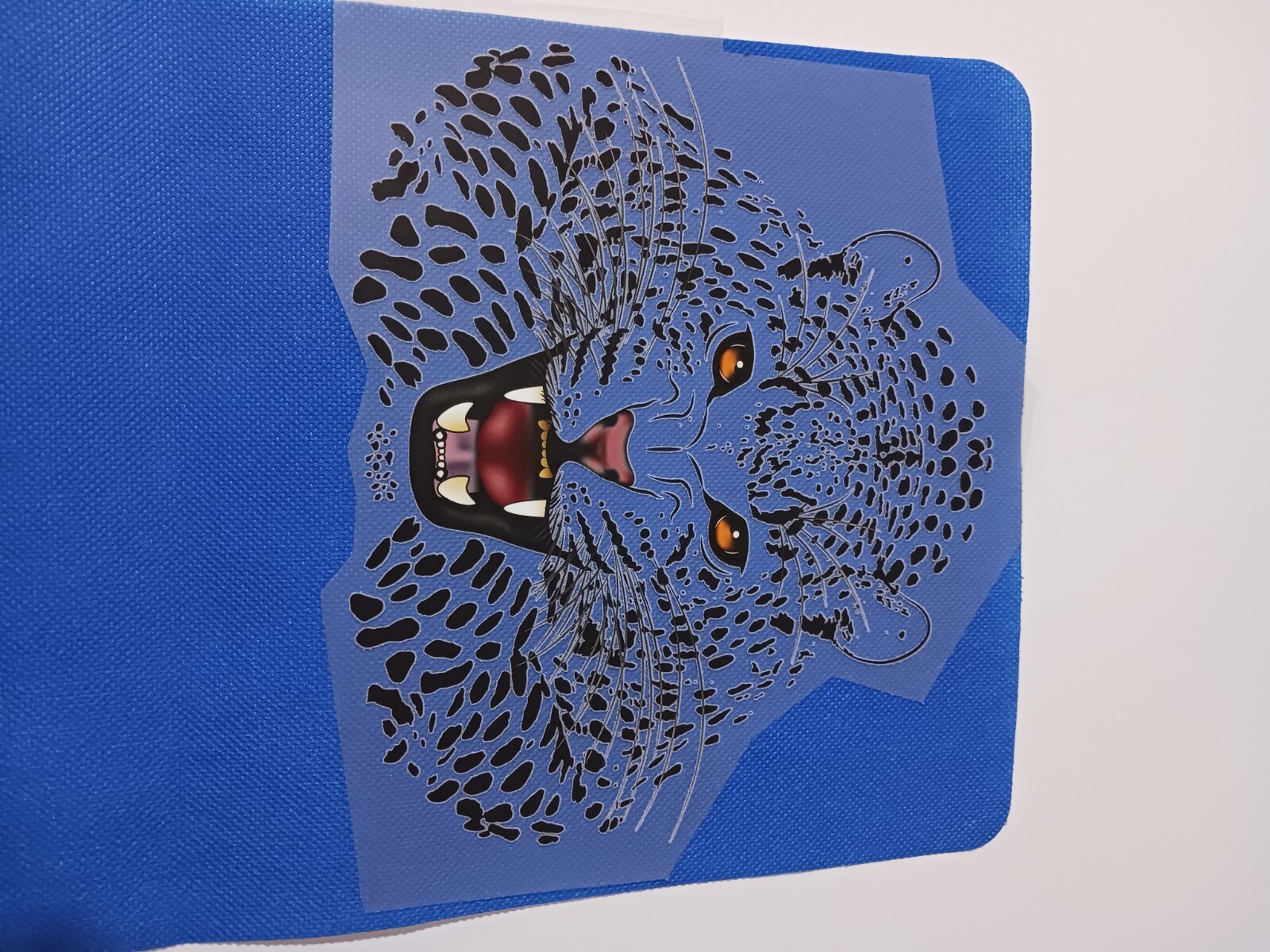 Cheetah White Large Sublimations Stickers easy to Iron On T-shirt (3 Pack)