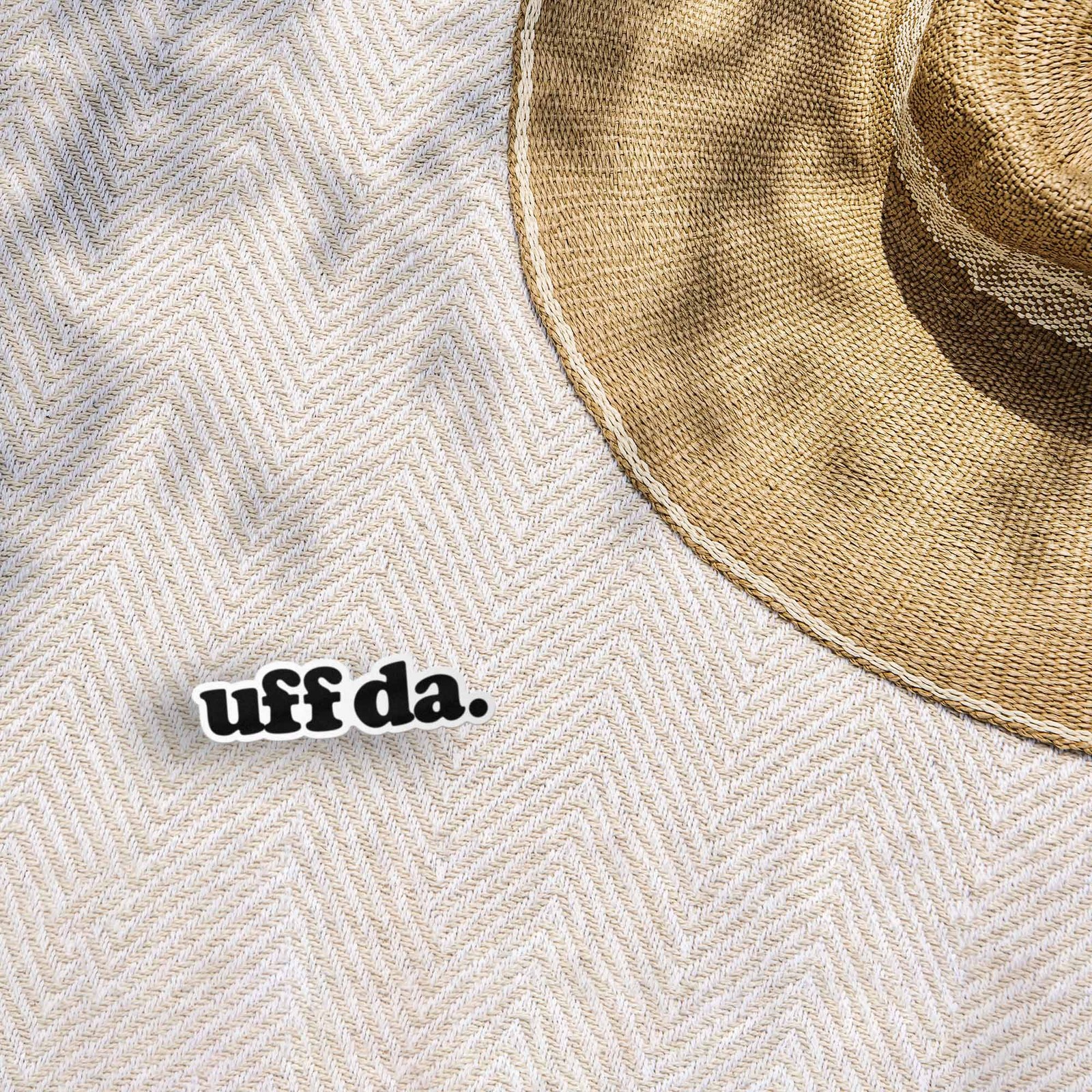 Uff Da Sticker – Funny Midwest Decal