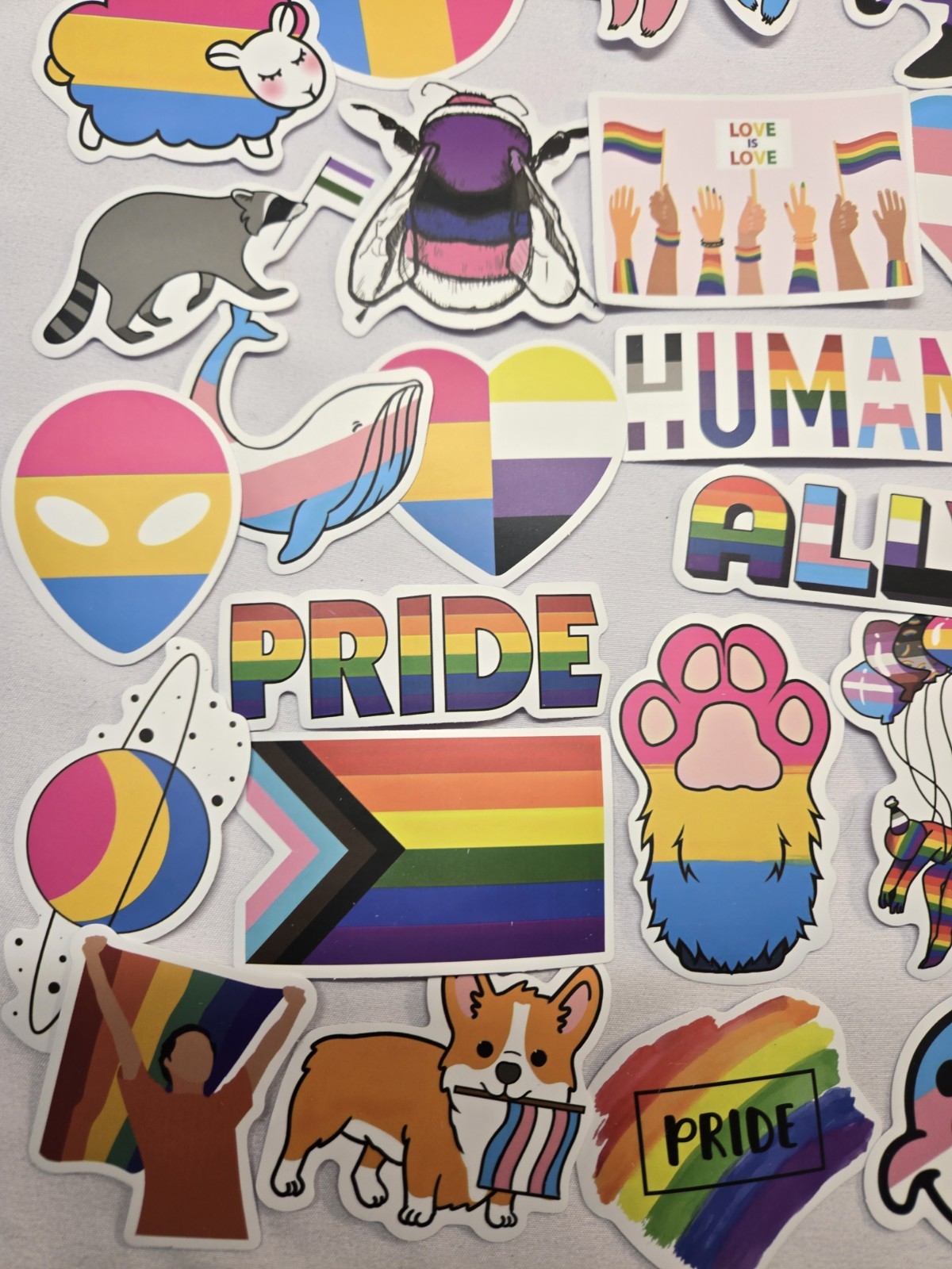 50 PCS Gay Pride Stickers LGBTQ+ Pride Month Decals Laptop Car Decoration