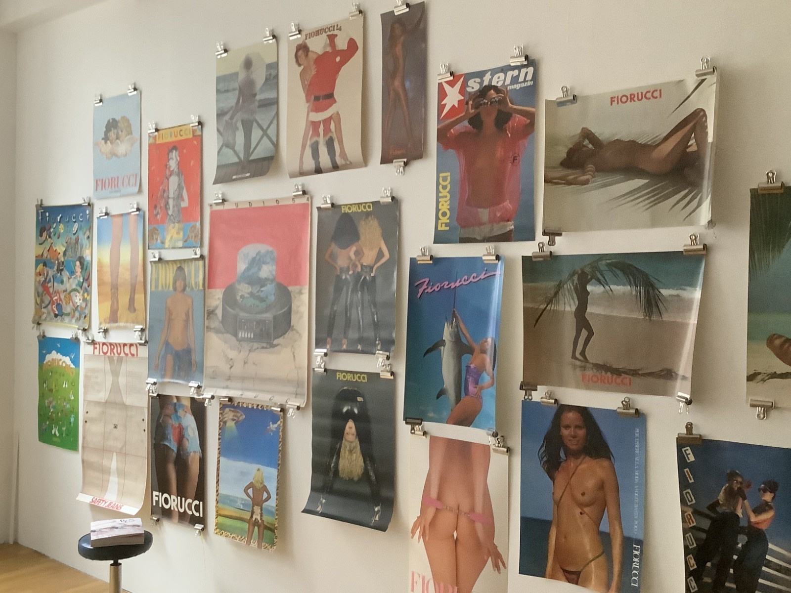 1974 FIORUCCI 7 Women in Lingerie Sticker Very RARE & Cool Milano !