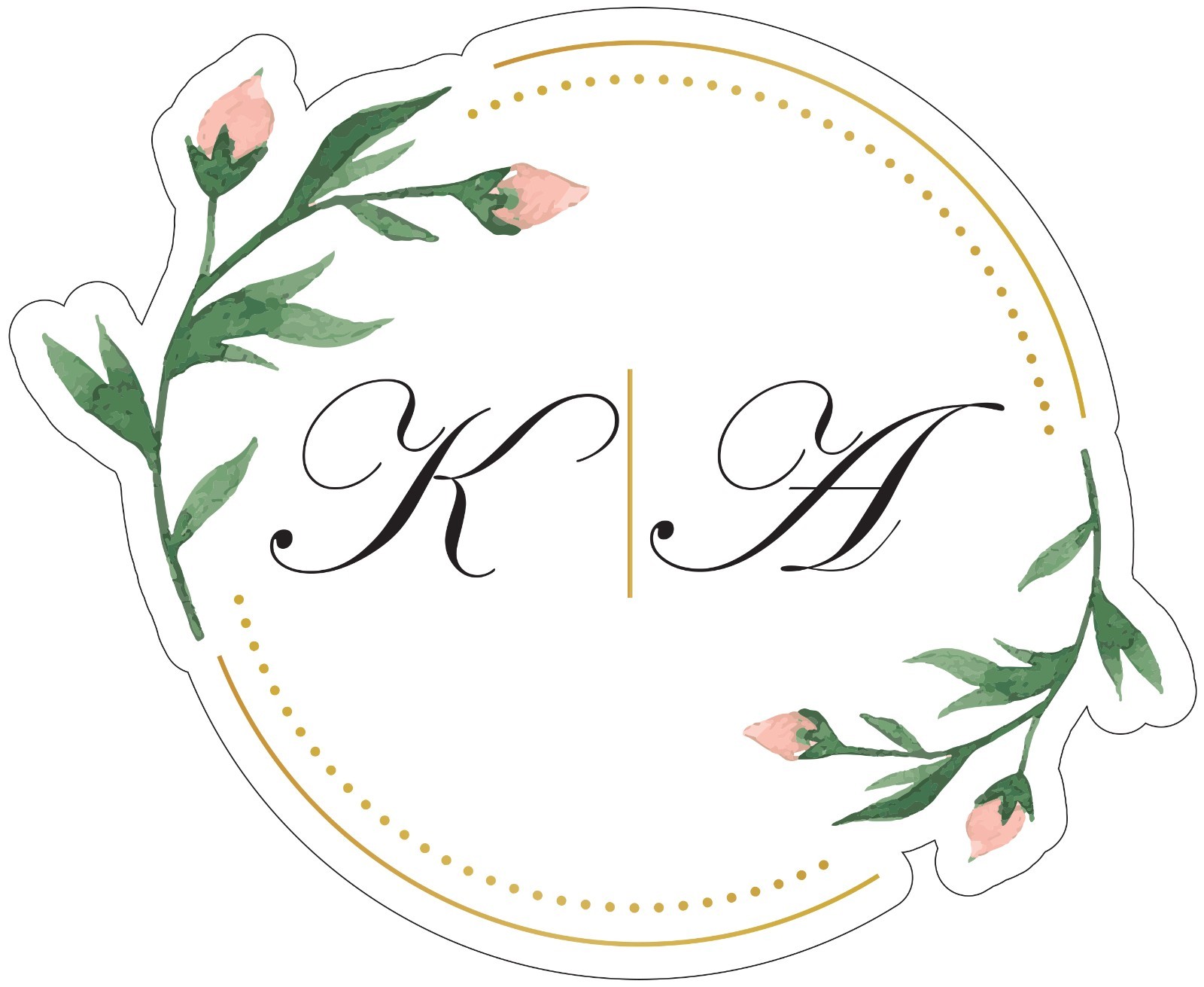 Customized Wedding Floor Aisle Entrance Decal Reception Party