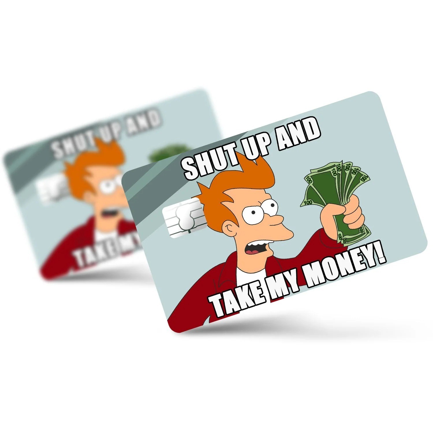 4-Pack Shut Up and Take My Money Meme Credit Card Skin Funny Vinyl Decal Sticker