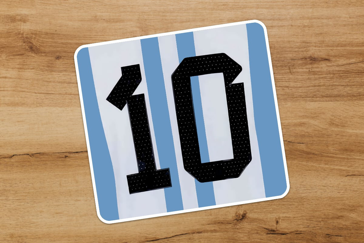 Messi 10 Argentina Jersey Soccer Sticker PSG Buenos Aires Barcelona World Cup