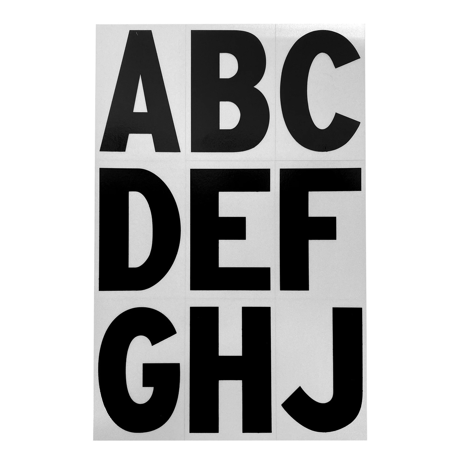 5 pack) 3 inch Reflective Vinyl Letter Kit, 65 Self-Adhesive Stickers for