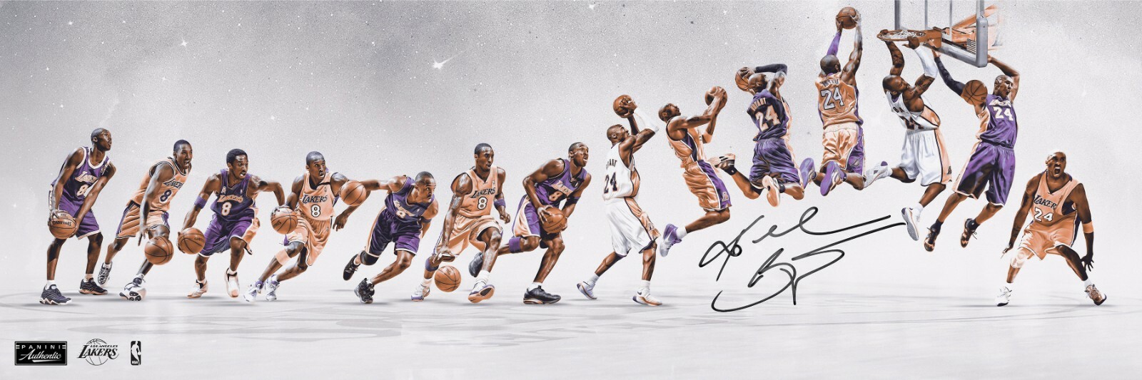 Kobe Bryant – wide Basketball Peel & Stick Removable Wall Poster